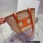 Cheap Sale Celine raffia Tote bag Beige/Brown 2022