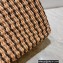 Cheap Sale Loewe Large Square Basket bag in raffia and calfskin 2022