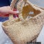 Cheap Sale Prada Large raffia tote bag Creamy 2022