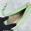 Jacquemus La Vague leather shoulder bag 2055 Light Green
