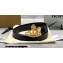 Vivienne Westwood Small Line Orb Buckle Belt 4899 Black/Gold