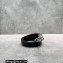 Vivienne Westwood Large Line Orb Buckle Belt 4899 Black/Silver