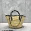 Jacquemus Le Panier Soleil raffia tote bag 2063 Gray