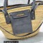 Jacquemus Le Panier Soleil raffia tote bag 2063 Gray