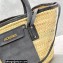 Jacquemus Le Panier Soleil raffia tote bag 2063 Gray