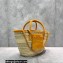 Jacquemus Le Panier Soleil raffia tote bag 2063 Yellow