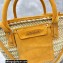 Jacquemus Le Panier Soleil raffia tote bag 2063 Yellow