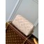 Louis Vuitton Sprayed and embossed grained cowhide leather Speedy Bandoulière 20 Bag M46163 Pale Beige