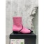 Chanel Heel 3cm Patent and Calfskin Boots Pink 2022