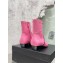Chanel Heel 3cm Patent and Calfskin Boots Pink 2022