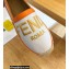 Fendi Roma Embroidered Espadrilles White 2022