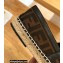 Fendi Roma Embroidered Espadrilles FF Brown 2022