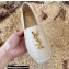 Saint Laurent monogram Logo Espadrilles In Lambskin Beige 2022