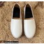 Valentino Grained Calfskin Leather Back Vlogo Espadrilles White 2022