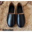 Valentino Grained Calfskin Leather Back Vlogo Espadrilles Black 2022