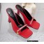 Versace Heel 10.5cm Medusa Crystal Mid-Heel Mules Red 2022