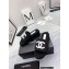 Chanel CC Logo Fabric Platform Mules Slide Sandals Black 2022