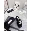 Chanel CC Logo Fabric Platform Mules Slide Sandals Black 2022