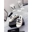 Chanel CC Logo Fabric Platform Mules Slide Sandals White 2022