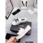 Chanel CC Logo Fabric Platform Mules Slide Sandals White 2022