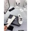 Chanel CC Logo Fabric Platform Mules Slide Sandals White 2022