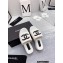 Chanel CC Logo Fabric Platform Mules Slide Sandals White 2022