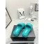 Chanel CC Logo Towel Platform Mules Slide Sandals Green 2022