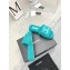 Chanel CC Logo Towel Platform Mules Slide Sandals Green 2022