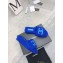 Chanel CC Logo Towel Platform Mules Slide Sandals Blue 2022