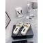 Chanel CC Logo Towel Platform Mules Slide Sandals White 2022