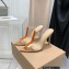 Gianvito Rossi Heel 10.5cm Plexi TPU PVC SIGMA Mules Bronze 2022