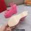 Valentino Heel 13cm Platform 5cm VLOGO Wedge Sandals Pink 2022