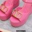 Valentino Heel 13cm Platform 5cm VLOGO Wedge Sandals Pink 2022