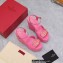 Valentino Heel 13cm Platform 5cm VLOGO Wedge Sandals Pink 2022
