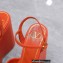 Valentino Heel 13cm Platform 5cm VLOGO Wedge Sandals Orange 2022