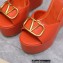 Valentino Heel 13cm Platform 5cm VLOGO Wedge Sandals Orange 2022