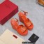 Valentino Heel 13cm Platform 5cm VLOGO Wedge Sandals Orange 2022