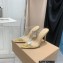 Gianvito Rossi Heel 10.5cm Plexi TPU PVC SIGMA Mules Gold 2022