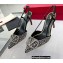 Valentino Heel 7.5cm Crystal VLogo Signature rhinestone slingback pumps Black 2022