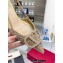 Valentino Heel 4.5cm Crystal VLogo Signature rhinestone slingback pumps Gold 2022
