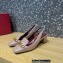 Valentino Heel 5cm VLogo Chain Slingback Pumps Nude 2022
