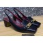 Valentino Heel 5cm VLogo Chain Slingback Pumps Black 2022