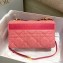 Dior Medium Caro Bag in Macrocannage Denim Bright Pink 2022