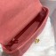 Dior Medium Caro Bag in Macrocannage Denim Bright Pink 2022