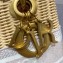 Lady Dior Medium Bag in Natural Wicker and Oblique Jacquard Nude Pink 2022