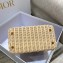 Lady Dior Medium Bag in Natural Wicker and Oblique Jacquard Nude Pink 2022
