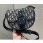 Dior Gallop Messenger Bag in Oblique Jacquard and Black Grained Calfskin 2022