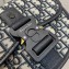 Dior Gallop Messenger Bag in Oblique Jacquard and Black Grained Calfskin 2022