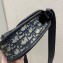 Dior Gallop Messenger Bag in Oblique Jacquard and Black Grained Calfskin 2022