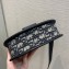 Dior Gallop Messenger Bag in Oblique Jacquard and Black Grained Calfskin 2022